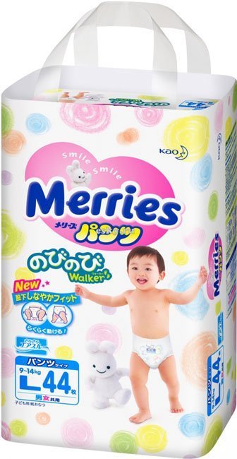 Merries L (44 шт) - фото Трусики Merries L (44 шт)