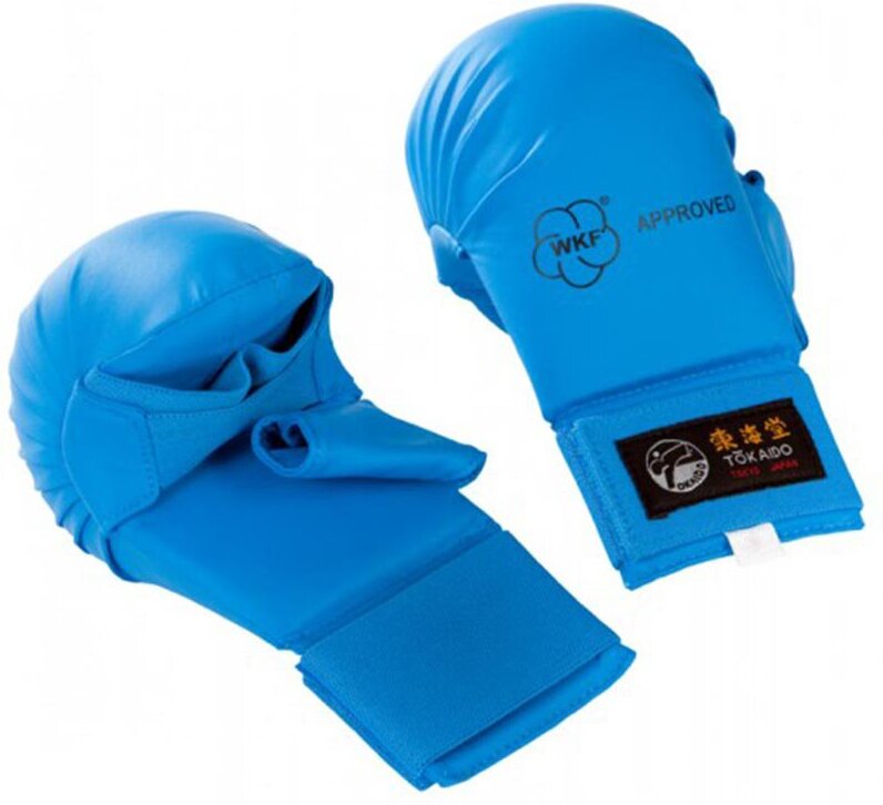 

Перчатки для карате Tokaido Karate mitts with thumb L синий (TOK-KM-02-WKF PK-3)