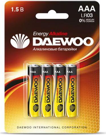 

Батарейки Daewoo AAA 4 шт. [4690601030399], AAA LR03 1.5V alkaline BL-4шт energy