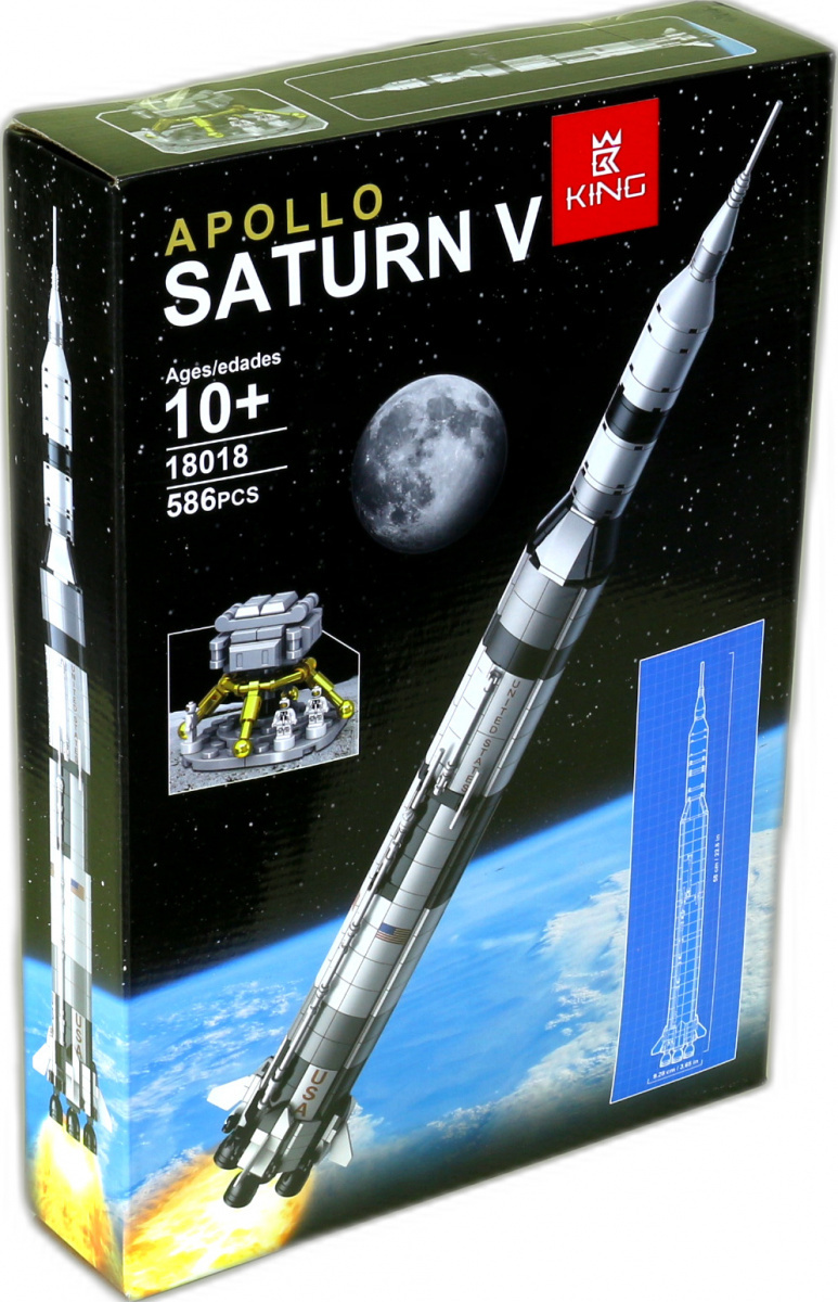 

Конструктор King Ракета Apollo Saturn V (18018), Конструктор Lepin Ракета Apollo Saturn V (18018)