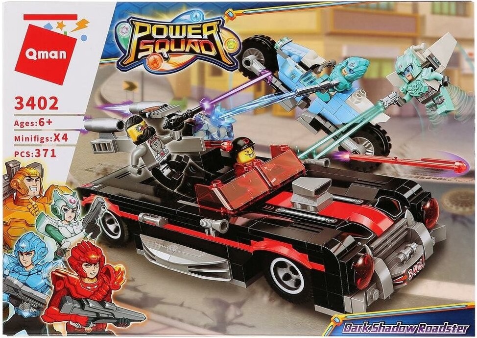 

Конструктор Qman 3402, Конструктор Qman Power Squad 3402 Dark Shadow Roadster