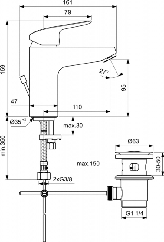 

Смеситель Ideal Standard Комплект [BD001AA], Смеситель Ideal Standard Комплект BD001AA