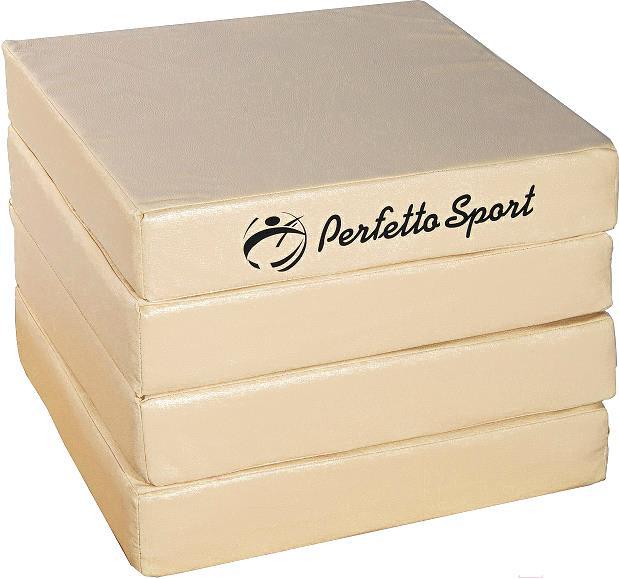 

Мат гимнастический Perfetto Sport Складной №3 1x1x0.1м бежевый, Гимнастический мат Perfetto Sport Складной №3 1x1x0.1м бежевый