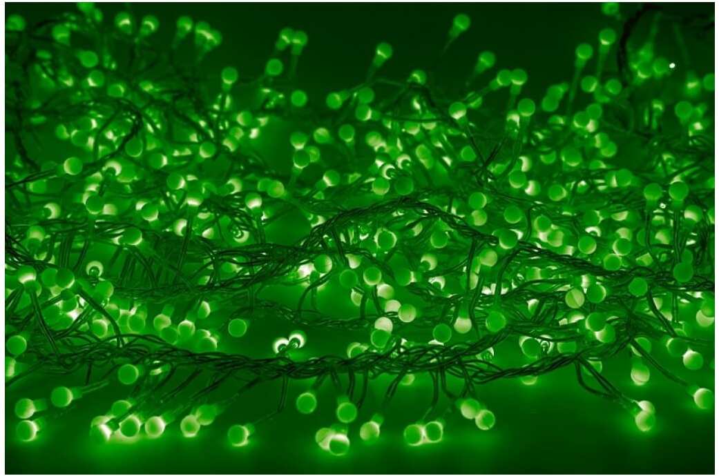 

Новогодняя гирлянда Neon-Night Мишура LED 6 м зеленый [303-614], Гирлянда Мишура LED 6 м 576 диодов, цвет зеленый