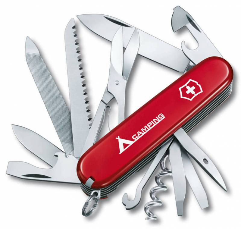 

Туристический нож Victorinox Ranger Camping 21функция карт. коробка красный [1.3763.71], Ranger Camping 21функция карт. коробка