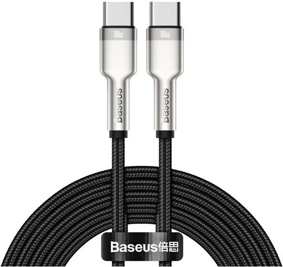 

Кабель Baseus CATJK-D01 Cafule Series Metal Data Cable Type-C to Type-C 100W 2m Black (Baseus Cafule Series Metal Data Cable Type-C to Type-C 100W 2m Black (CATJK-D01))