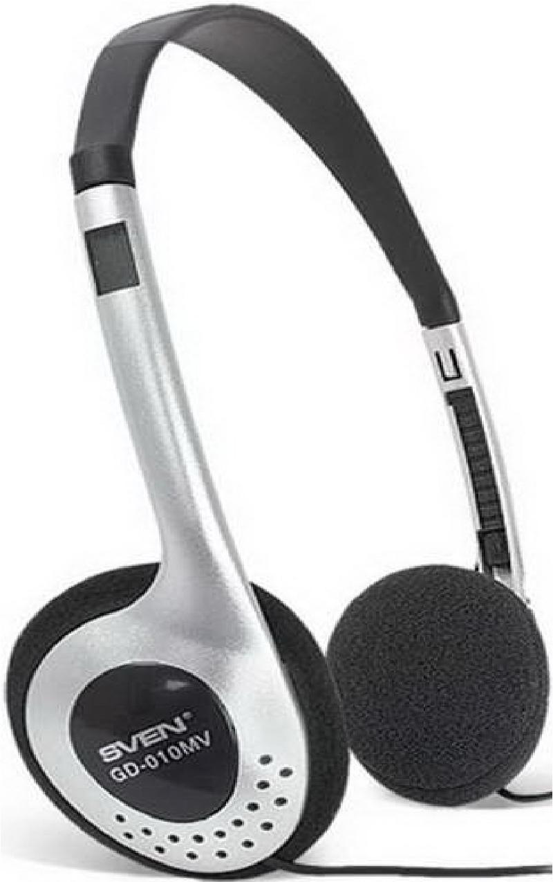 

Наушники SVEN AP-010V/GD-010V Black-Silver, Наушники Sven AP-010V/GD-010V Black-Silver