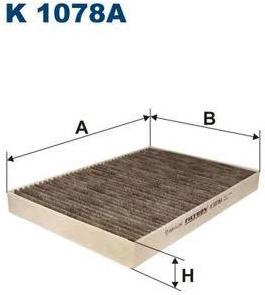 

Салонный фильтр Filtron K1078A (угольный), K1078A (угольный)