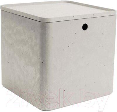 

Корзина Curver квадратная с крышкой XL Beton 18L серый [243402], квадратная с крышкой XL Beton 18L