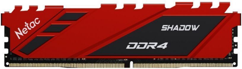 

Оперативная память Netac Shadow DDR4-3600 8GB C18 Red (NTSDD4P36SP-08R)
