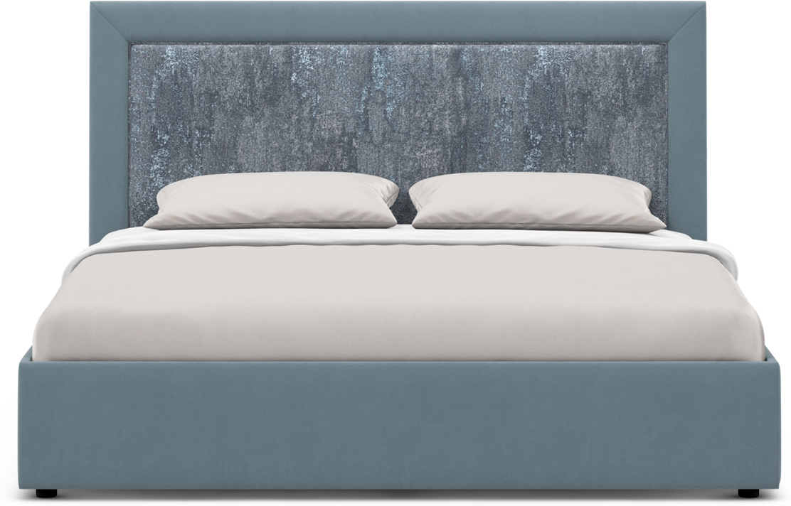 

Кровать Moon Trade Moon Family 1258 140x200 ПМ велюр синий (К004268)