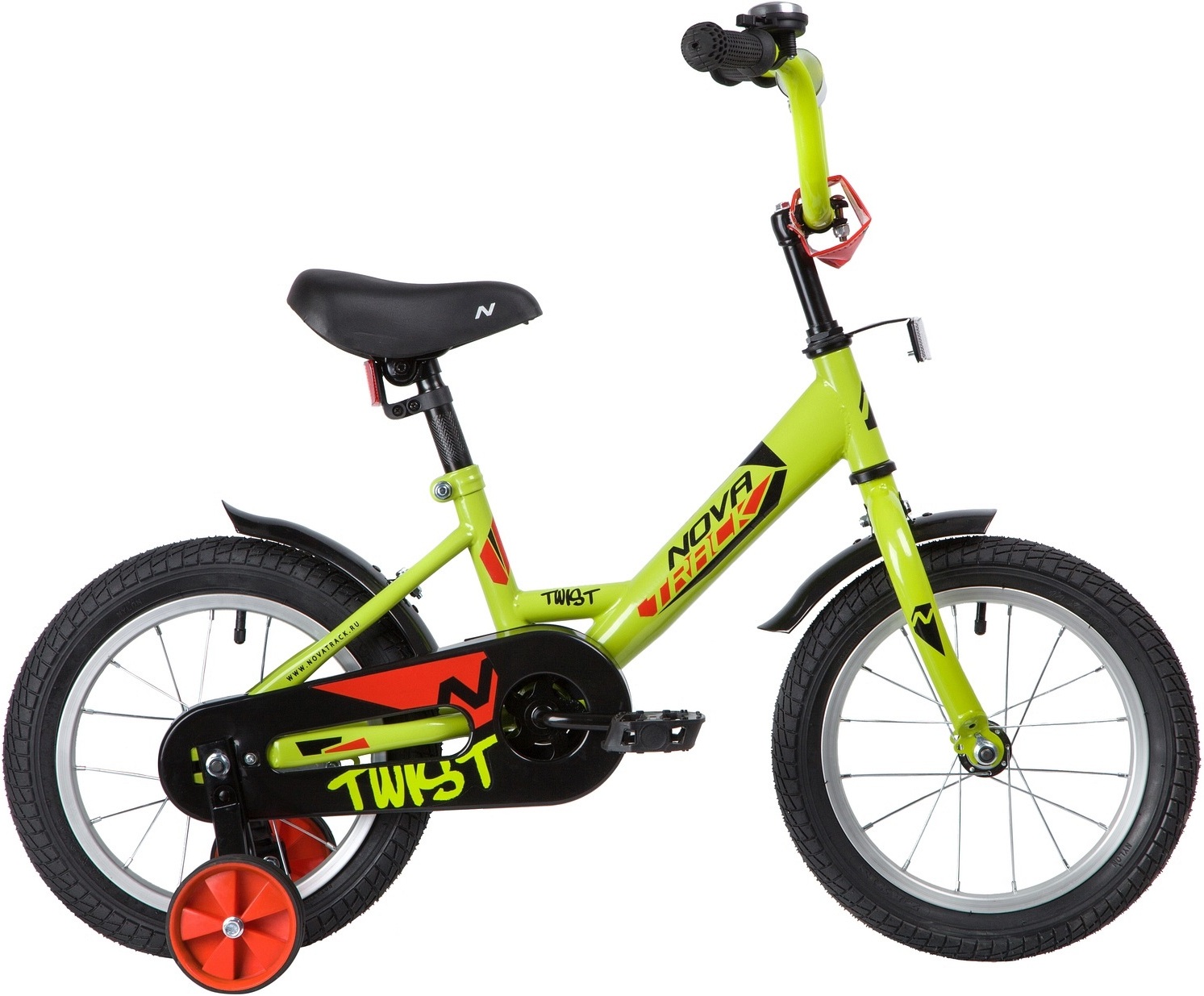 

Велосипед детский Novatrack Twist 14'' зеленый [141TWIST.GN20], Детский велосипед Novatrack Twist 141TWIST.GN20 (зеленый)