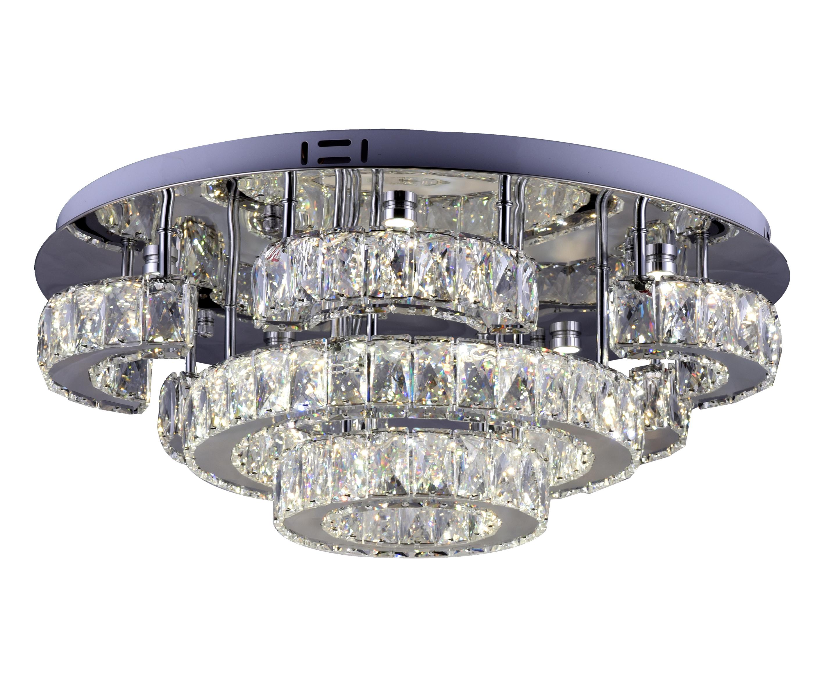 

Накладная люстра KinkLight Стелла-Кристалл h26 d60 Led 68W с пультом ДУ хром [08611(3000-6000K)], Стелла-Кристалл h26 d60 Led 68W с пультом ДУ