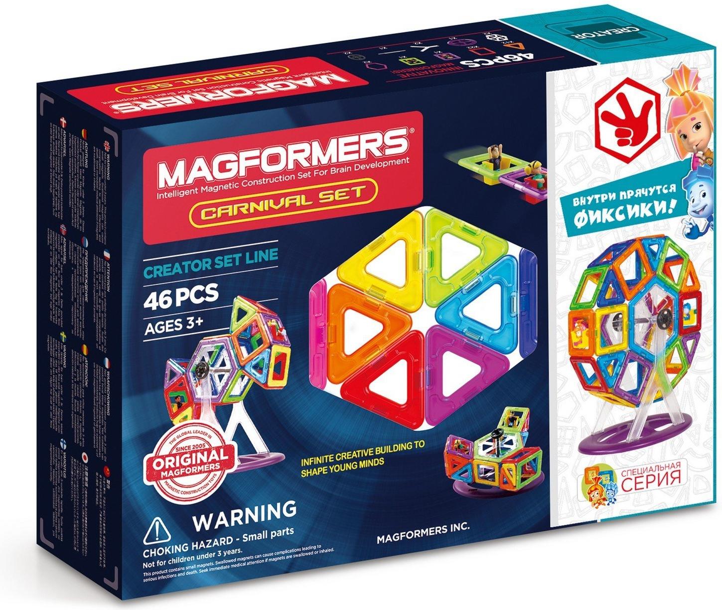 

Конструктор магнитный Magformers Fixie Carnival Set / 703001 (46эл), Fixie Carnival Set (46эл)