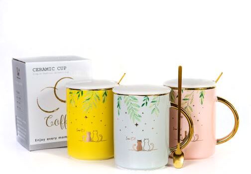 

Кружка с ложкой monAmi MUG-327 серо-зеленый [MUG-327 серо-зеленый], Кружка с ложкой MonAmi MUG-327 серо-зеленый