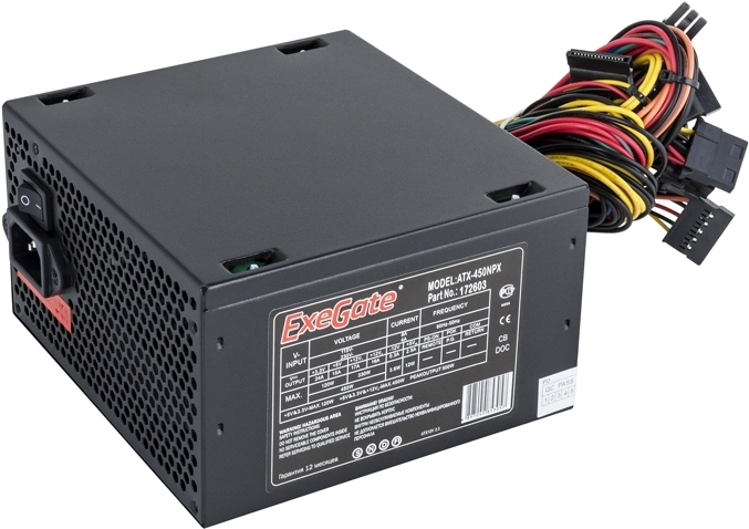 

Блок питания ExeGate 450W 450NPX [EX224733RUS], Блок питания ExeGate 450NPX 450W (EX224733RUS)