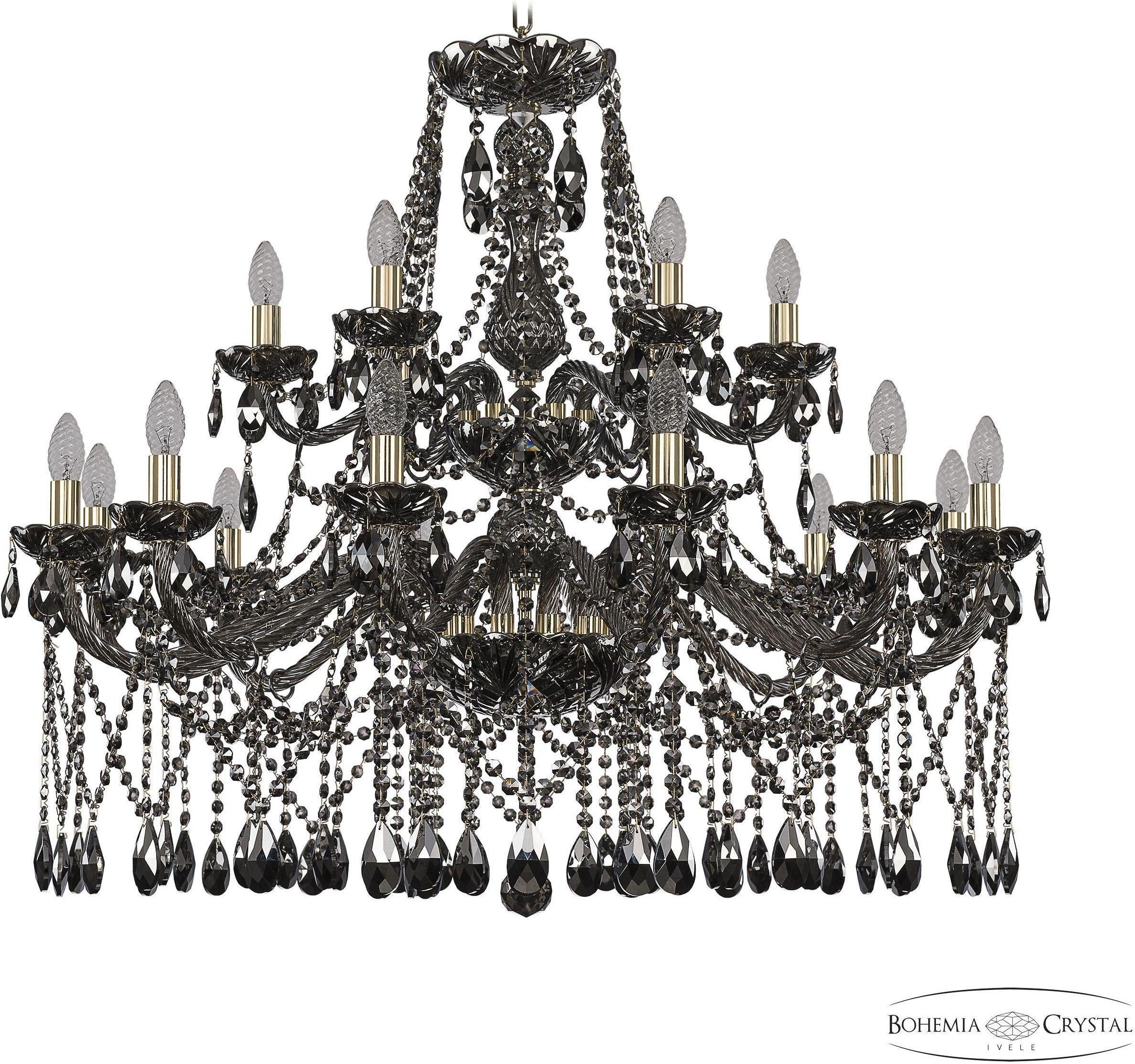 

Подвесная люстра Bohemia Ivele Crystal 1413/12+6/360/2d G M781