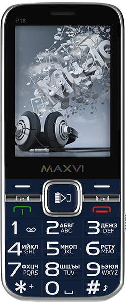 

Мобильный телефон Maxvi P18 Blue