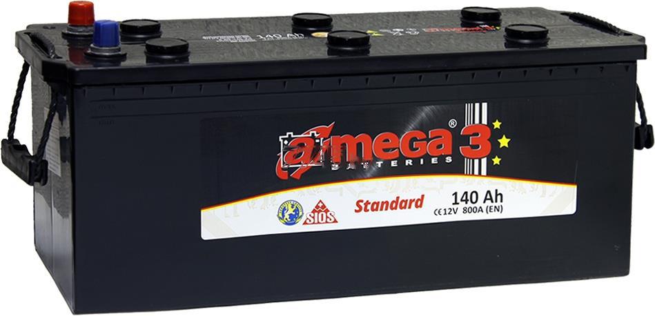 

Автомобильный аккумулятор A-mega Standard 140 (3) евро +/- [ASt 140.3], Standard 140 (3) евро +/-
