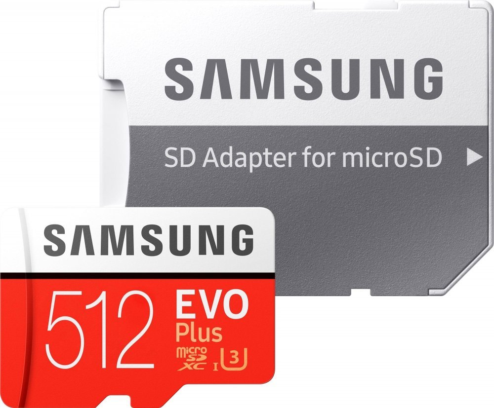 

Карта памяти Samsung 512Gb MicroSD EVO Plus Class 10 + адаптер [MB-MC512GA], 512Gb MicroSD EVO Plus Class 10 + адаптер
