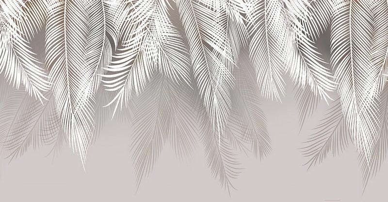 

Фотообои Citydecor Пальмовые листья с оттенком (светло-серые) 500x260