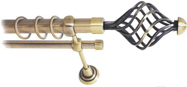 

Карниз Lm Decor Вираж 098 2р гладкий 25/16мм 2.8м антик, Вираж 098 2р гладкий 25/16мм 2.8м