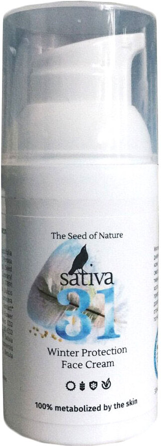 

Крем для лица Sativa №31 защитный зимний (30мл), Крем для лица Sativa №31 защитный зимний 30мл