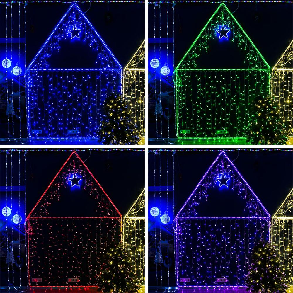 

Новогодняя гирлянда Neon-night Айсикл 4.8x0.6m 176 LED RGB [245-209], Айсикл 4.8x0.6m 176 LED RGB