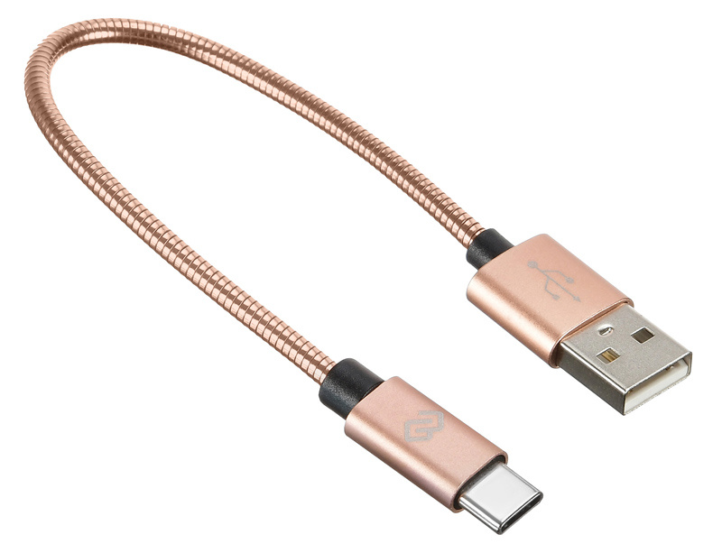 

Кабель Digma USB A (m) Lightning (m) 0.15 м розовое золото, USB A (m) Lightning (m) 0.15 м