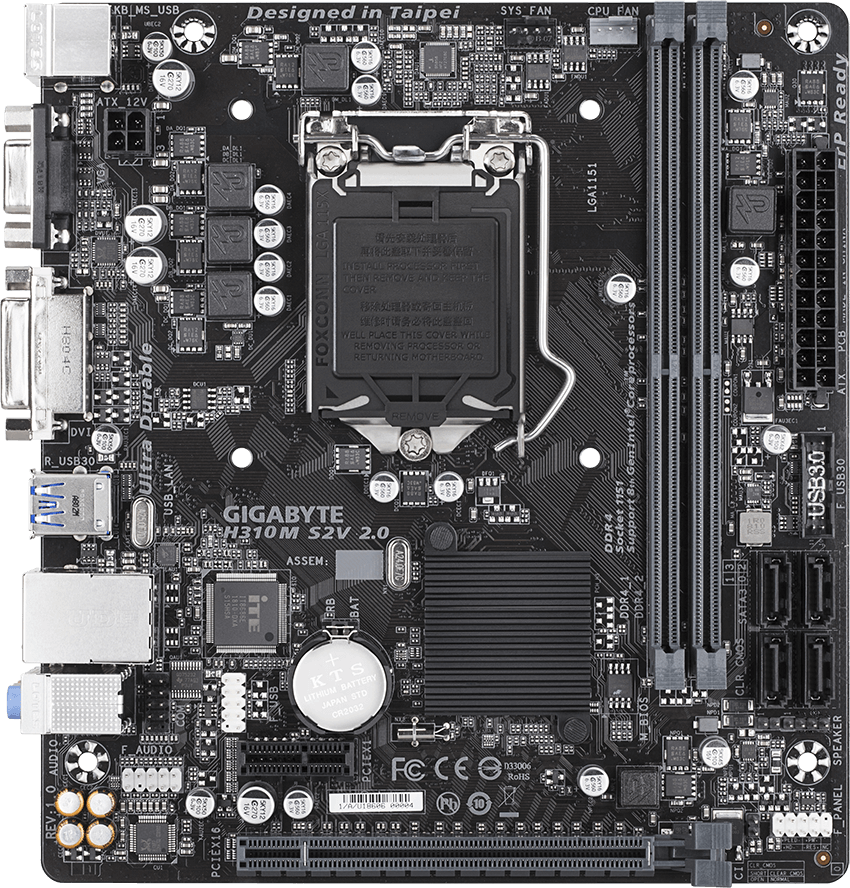 

Материнская плата Gigabyte H310M S2V 2.0