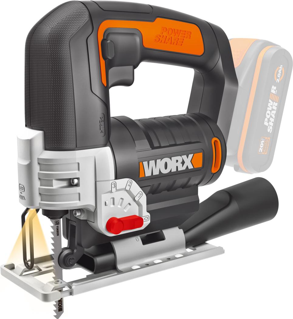 

Электролобзик Worx W543.9 [WX543.9], Электролобзик Worx W543.9 WX543.9