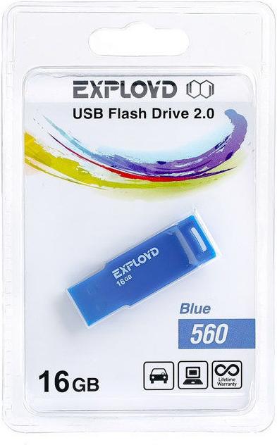 

Usb flash Exployd 16GB-560 синий, 16GB-560