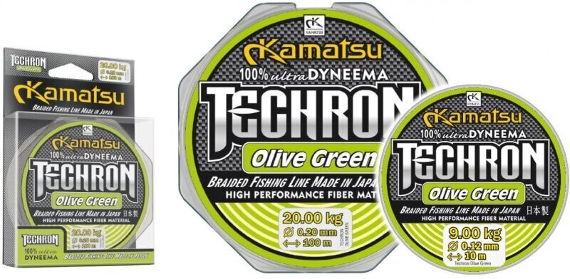 

Плетеная леска KAMATSU TECHRON 100 м 0,14мм Olive green [259100014], Плетеная леска KAMATSU TECHRON 100 м 0,14мм 259100014 Olive green