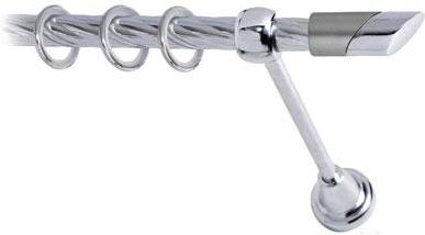 

Карниз Lm Decor Луна 056 1р витой 3м хром, Луна 056 1р витой 16мм 3.0м