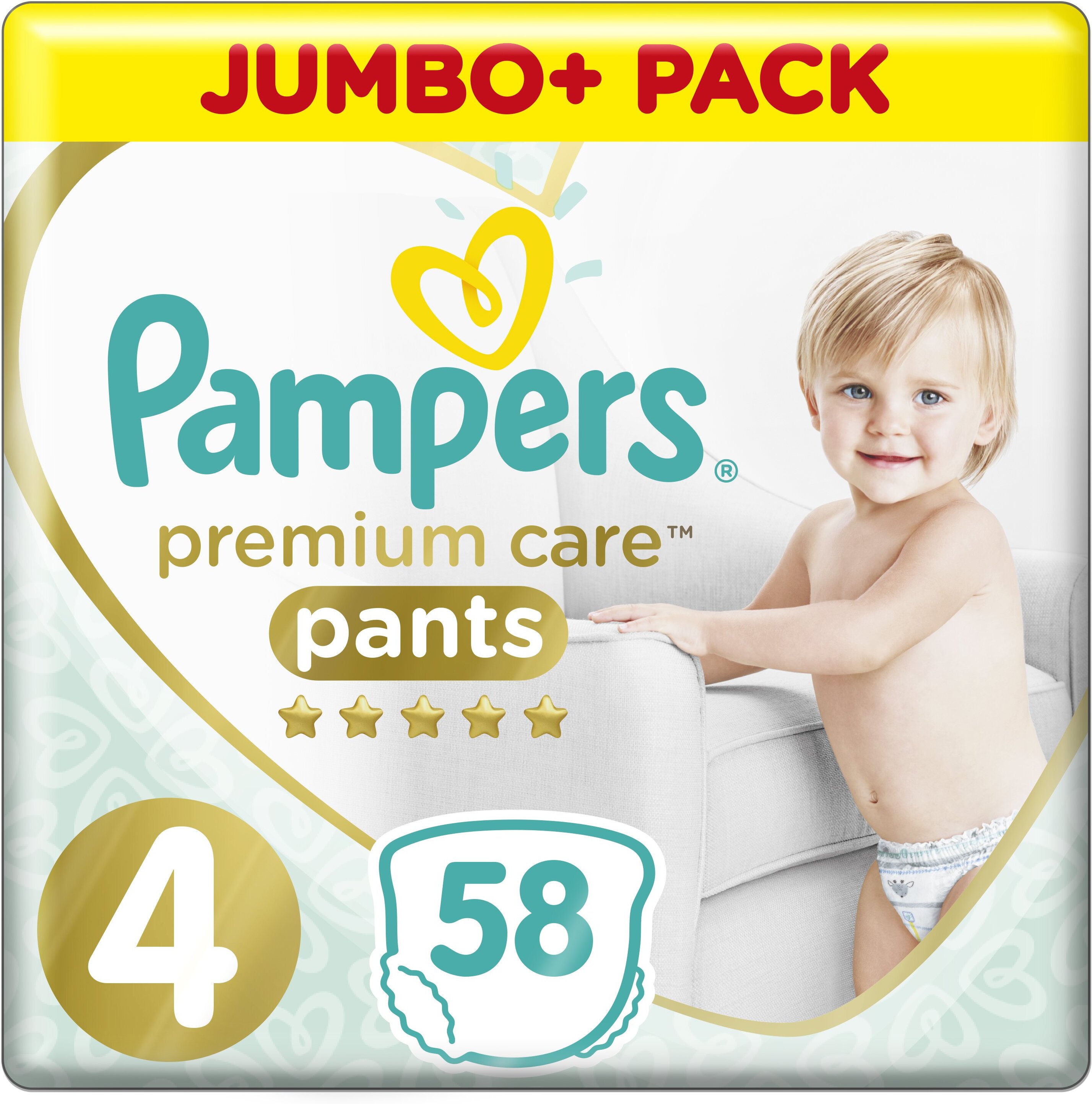 

Детские подгузники Pampers Premium Care 4 Maxi (58шт)