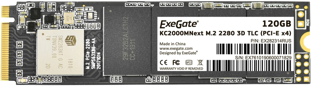 

SSD диск ExeGate 120 Gb, SSD диск ExeGate 120 Gb EX282314RUS