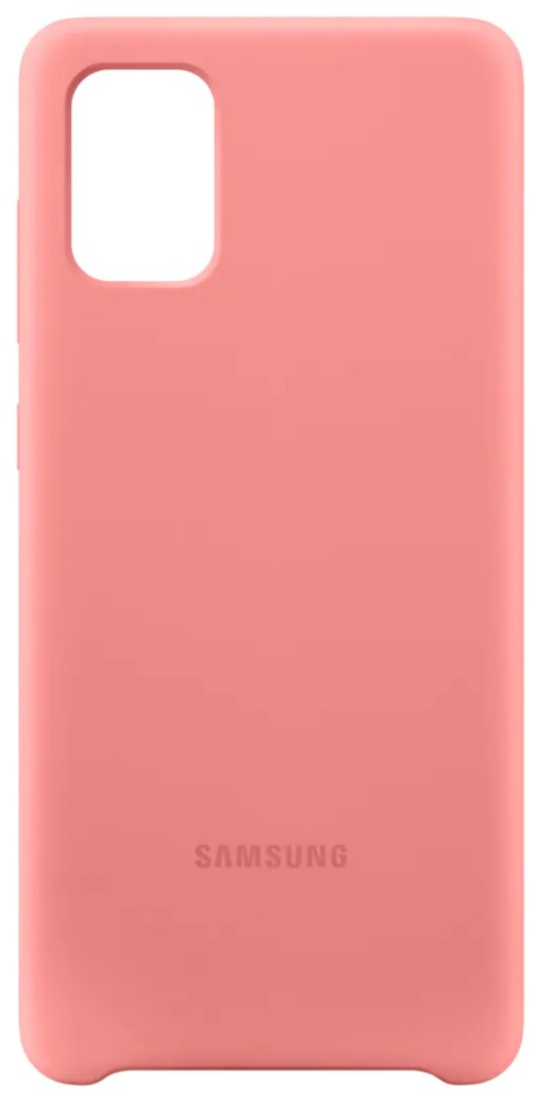 

Чехол для телефона Samsung Silicone Cover A71 розовый
