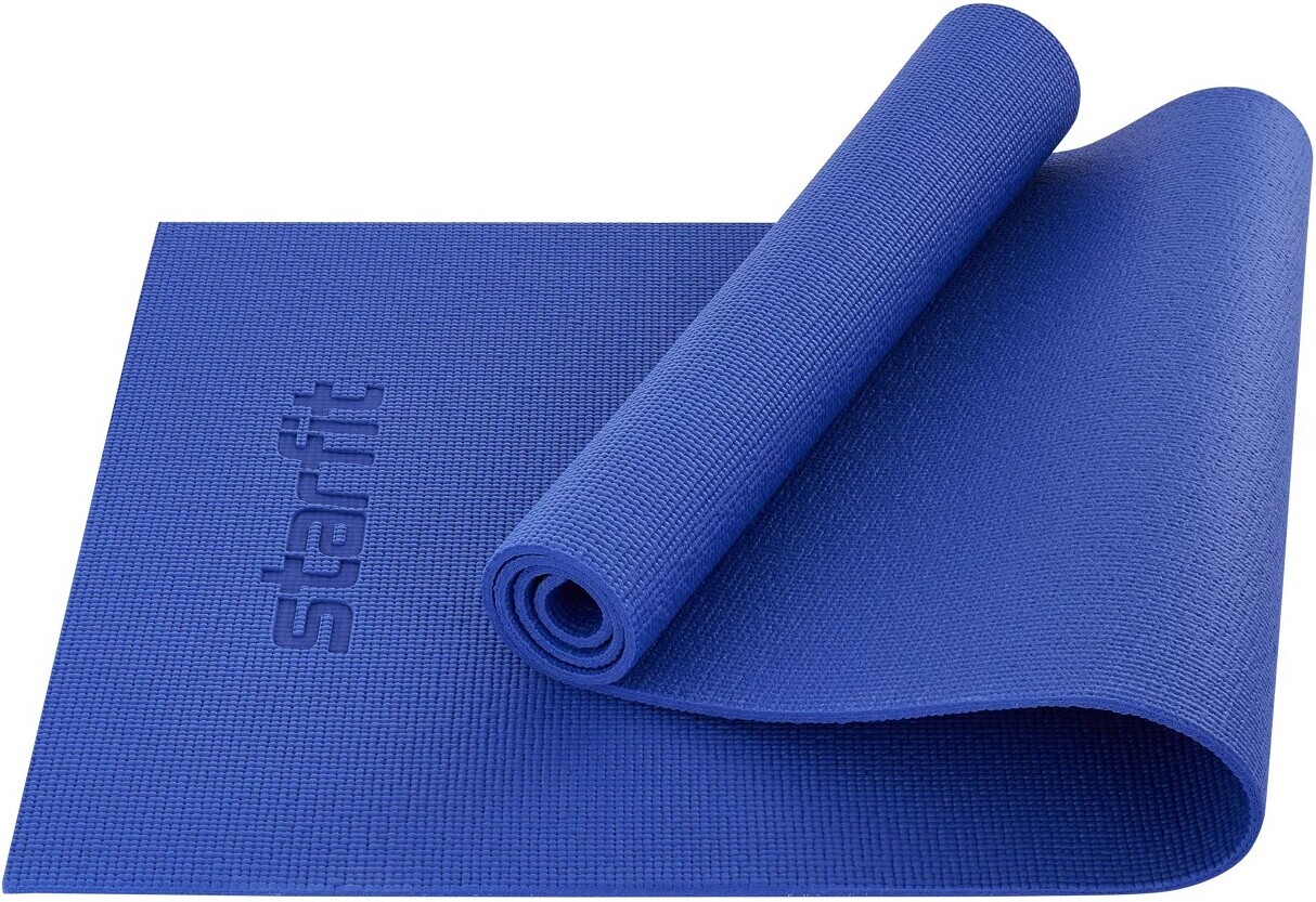 

Коврик для йоги и фитнеса Starfit FM-101 PVC 173x61x0.8см темно/синий