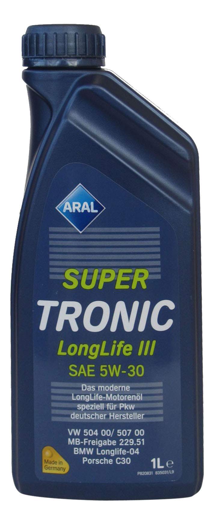 

Моторное масло Aral SuperTronic LongLife III 5W30 1л [14F7FD], SuperTronic LongLife III 5W30 1л