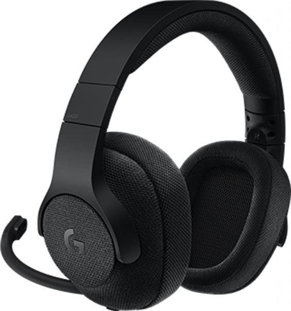 

Игровые наушники Logitech G433 7.1 Triple Black [981-000668], Наушники Logitech G433 981-000668 Black