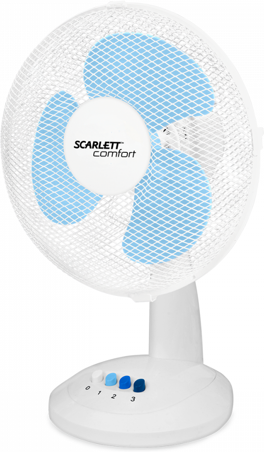 

Вентилятор Scarlett SC-DF111S07 White, Вентилятор настольный Scarlett SC-DF111S07 белый