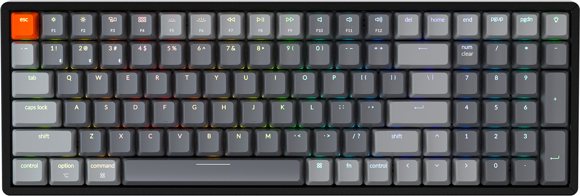 

Беспроводная клавиатура Keychron K4 Black (RGB, ABS+Alum, Gateron G pro Brown Switch)