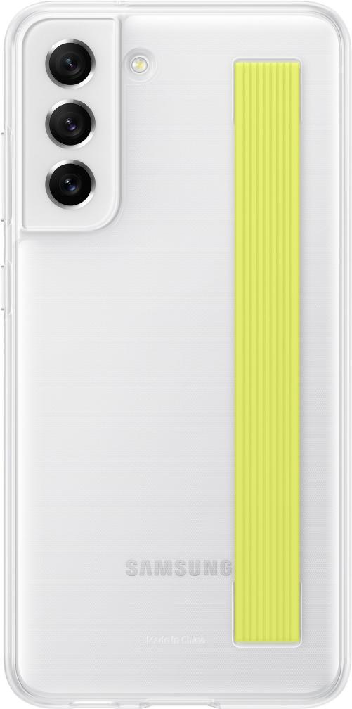 

Чехол для телефона Samsung Slim Strap Cover S21 FE White [EF-XG990CWEGRU], Чехол для телефона Samsung Slim Strap Cover S21 FE (белый)