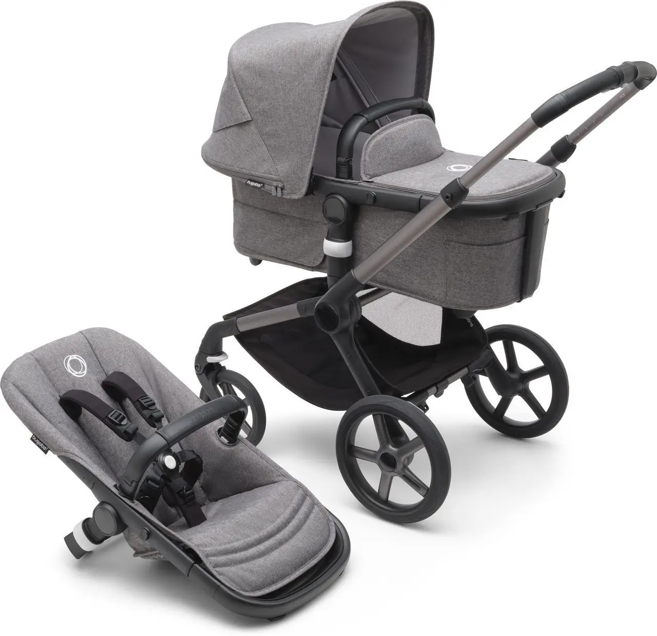 

Коляска Bugaboo Fox 5 2 в 1 Graphite/Grey Melange