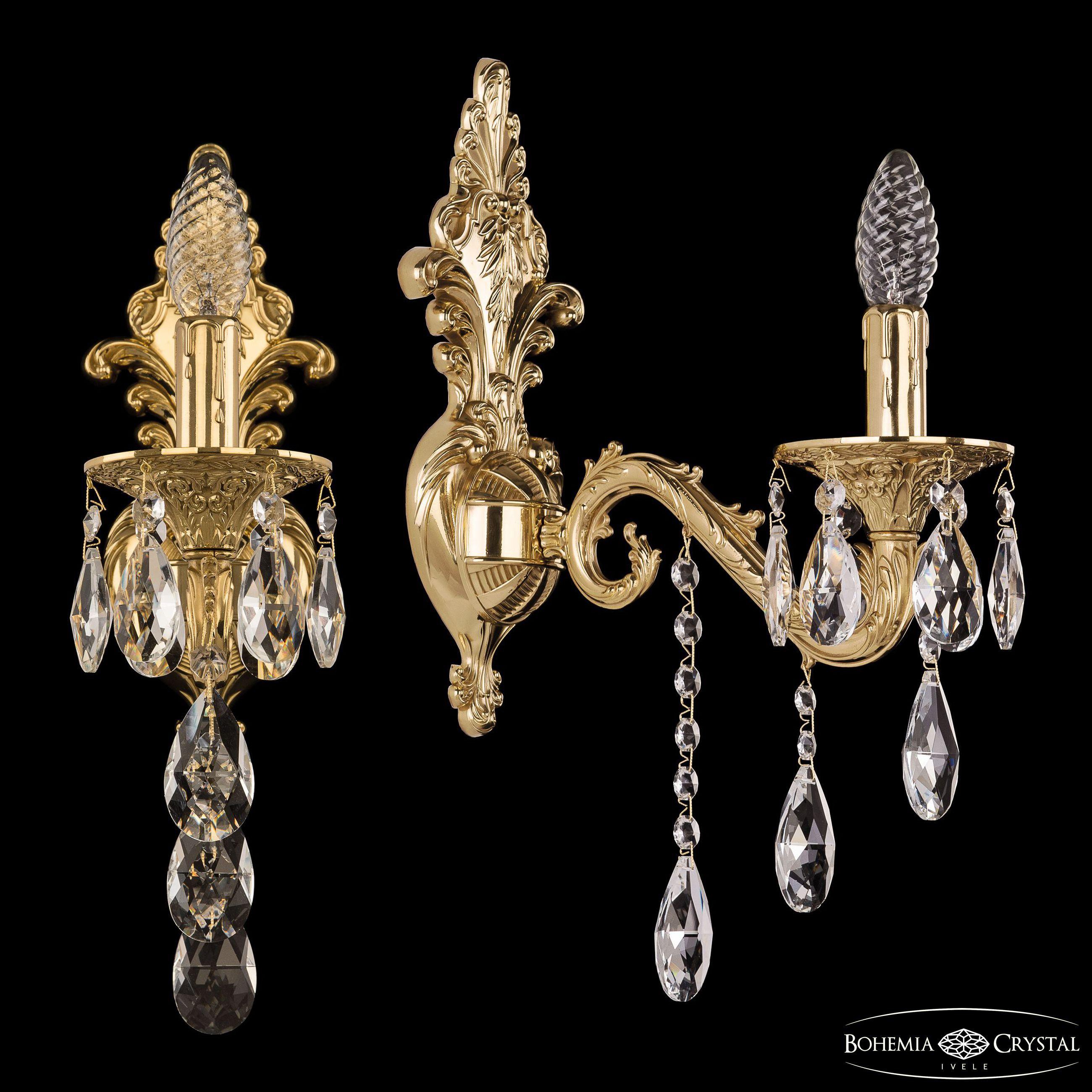 

Бра Bohemia Ivele Crystal 7102B14/1/175 B G
