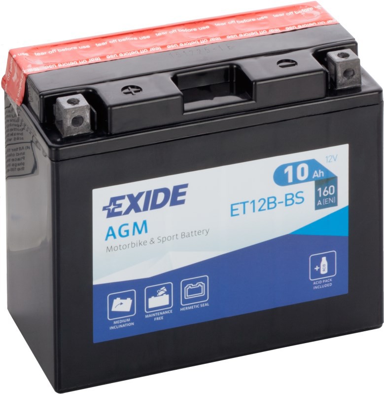 

Аккумулятор Exide ET12B-BS 10 А/ч