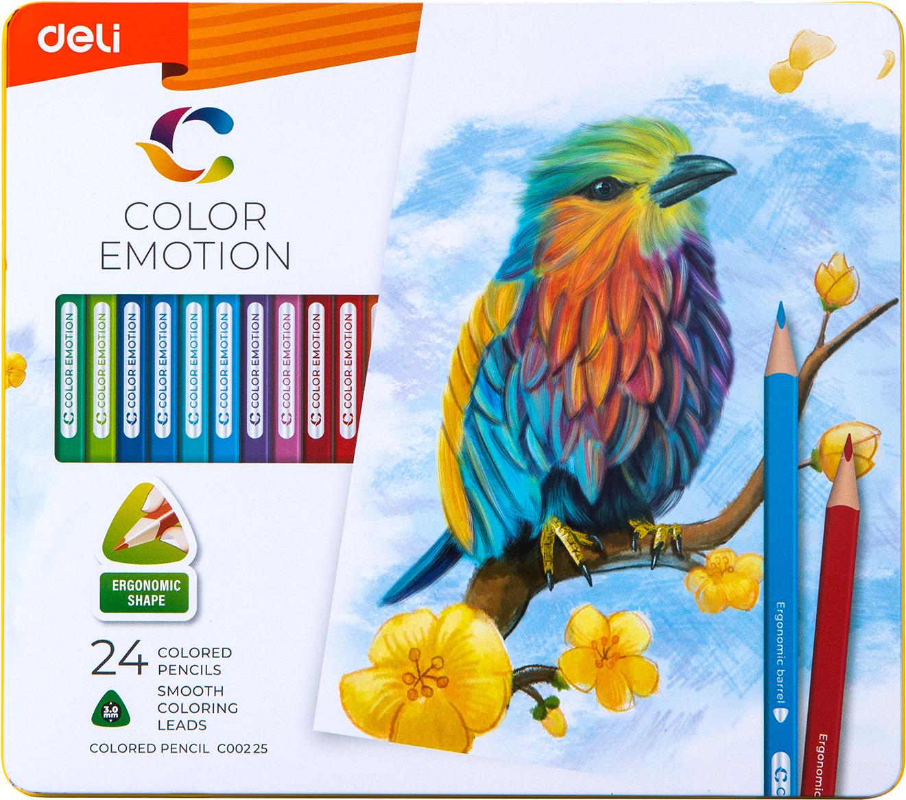 

Карандаш цветной Deli Color Emotion 24 цвета [EC00225], Color Emotion 24 цвета