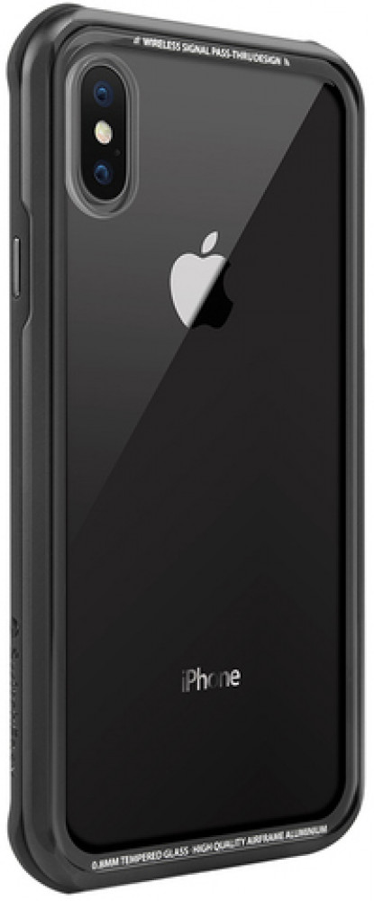 

Чехол для телефона SwitchEasy iGlass iPhone XS/X серебряный [GS-103-44-170-26], iGlass iPhone XS/X