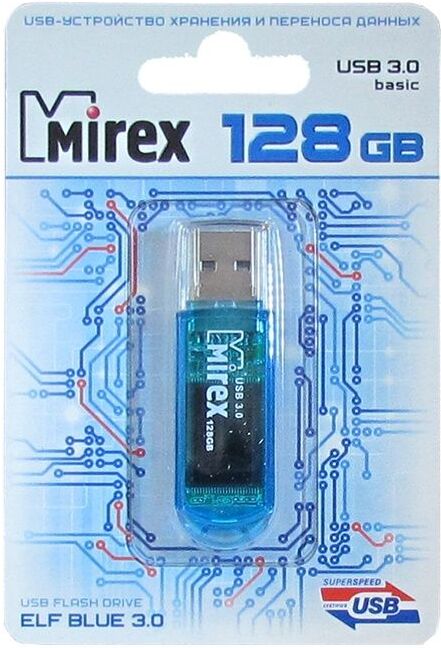 

Usb flash Mirex 128GB Elf 3.0 синий [13600-FM3BE128], Usb flash Mirex 128GB Elf 3.0 13600-FM3BE128 синий