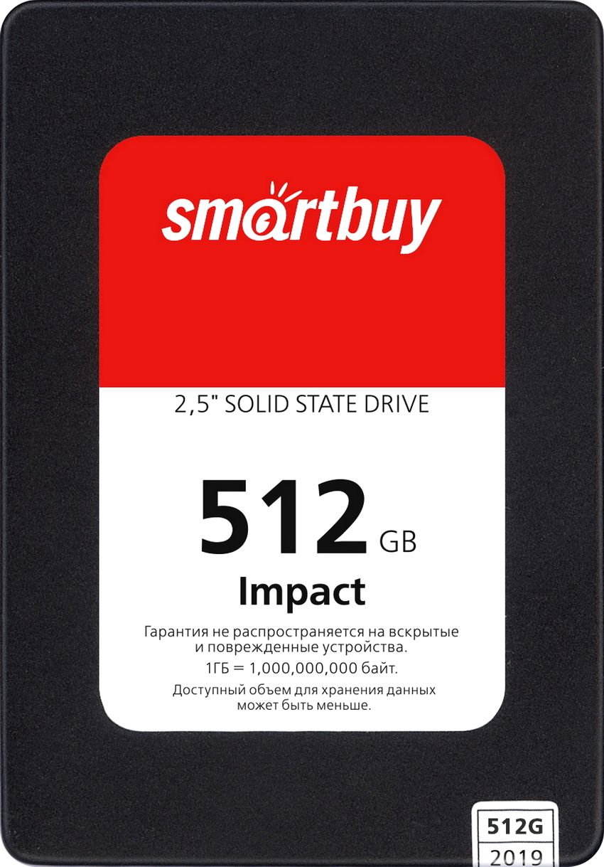 

SSD диск SmartBuy 512Gb Impact [SBSSD-512GT-PH12-25S3], 512Gb Impact